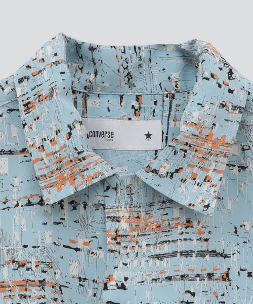 CONVERSE TOKYO(コンバーストウキョウ)の「LOOSE WHOLE PRINT SHIRT(シャツ/ブラウス・メンズ・サックスブルー/ブラック/ホワイト・MEDIUM/LARGE)」の6枚目の写真