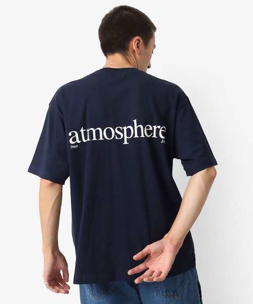 atmos(アトモス)の「atmosphere Logo T-shirts / アトモスフィア ロゴ Tシャツ(Tシャツ/カットソー・メンズ・イエロー/ホワイト/ブラック/ネイビー・M/XL/L/XXL)」の4枚目の写真