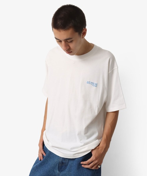 atmos(アトモス)の「atmosphere Logo T-shirts / アトモスフィア ロゴ Tシャツ(Tシャツ/カットソー・メンズ・イエロー/ホワイト/ブラック/ネイビー・M/XL/L/XXL)」の2枚目の写真