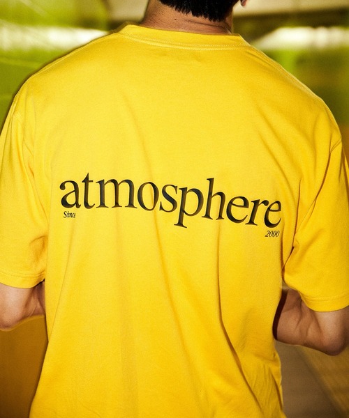 atmos(アトモス)の「atmosphere Logo T-shirts / アトモスフィア ロゴ Tシャツ(Tシャツ/カットソー・メンズ・イエロー/ホワイト/ブラック/ネイビー・M/XL/L/XXL)」の9枚目の写真