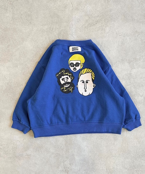 HOGAN RANCH WEAR（ホーガンランチウエア）の「カンガルーポッケトレーナー/前後プリント（80～130cm）（スウェット・キッズ・イエロー/オフホワイト/ブルー・100/80/95/120/90/130/110）」の17枚目の写真