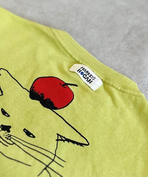 HOGAN RANCH WEAR（ホーガンランチウエア）の「カンガルーポッケトレーナー/前後プリント（80～130cm）（スウェット・キッズ・イエロー/オフホワイト/ブルー・100/80/95/120/90/130/110）」の7枚目の写真