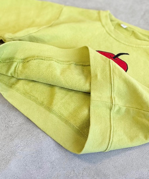 HOGAN RANCH WEAR（ホーガンランチウエア）の「カンガルーポッケトレーナー/前後プリント（80～130cm）（スウェット・キッズ・イエロー/オフホワイト/ブルー・100/80/95/120/90/130/110）」の9枚目の写真