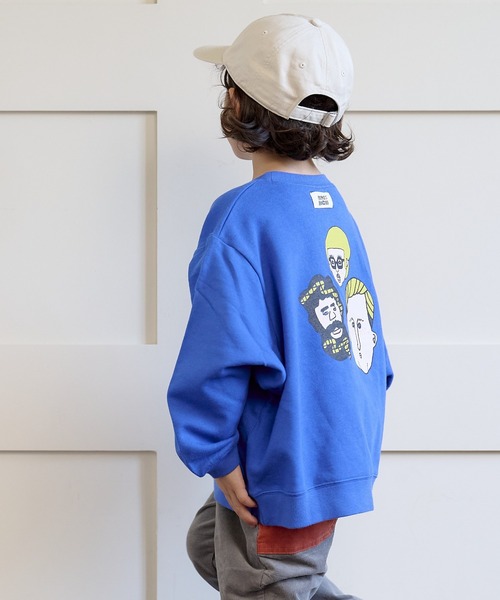 HOGAN RANCH WEAR（ホーガンランチウエア）の「カンガルーポッケトレーナー/前後プリント（80～130cm）（スウェット・キッズ・イエロー/オフホワイト/ブルー・100/80/95/120/90/130/110）」の20枚目の写真