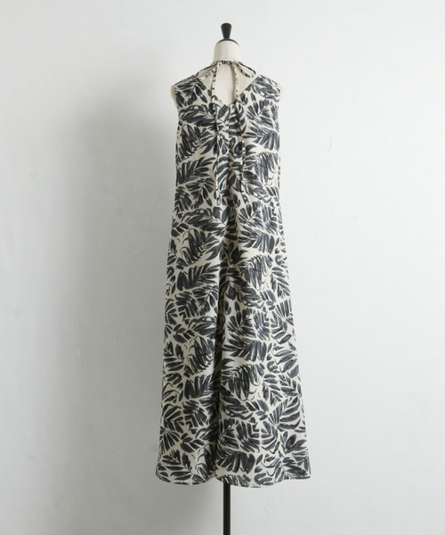 &. NOSTALGIA（アンドドットノスタルジア）の「ホルターネックリゾートワンピース（ワンピース・レディース・ブルー/グレー・FREE）」の16枚目の写真