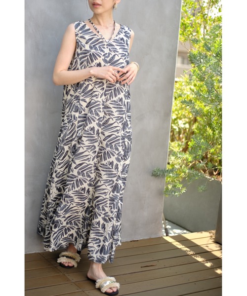 &. NOSTALGIA（アンドドットノスタルジア）の「ホルターネックリゾートワンピース（ワンピース・レディース・ブルー/グレー・FREE）」の15枚目の写真