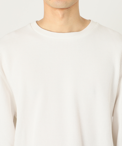 JOURNAL STANDARD（ジャーナルスタンダード）の「T/Cサーマル ロングスリーブ（Tシャツ/カットソー・メンズ・グレー/ブラック/ホワイト/ベージュ・MEDIUM/SMALL/LARGE）」の15枚目の写真