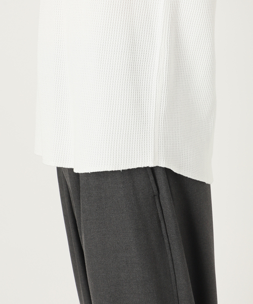 JOURNAL STANDARD（ジャーナルスタンダード）の「T/Cサーマル ロングスリーブ（Tシャツ/カットソー・メンズ・グレー/ブラック/ホワイト/ベージュ・MEDIUM/SMALL/LARGE）」の5枚目の写真