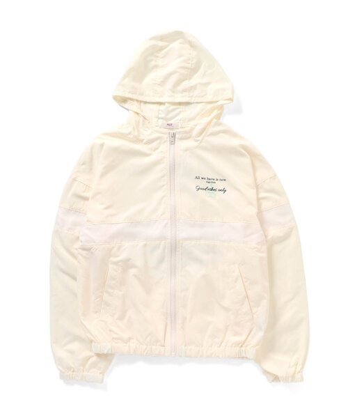 algy(アルジー)の「シアーラインシャカシャカパーカー(パーカー・キッズ・ブラック/アイボリー/サックスブルー・SMALL/X-SMALL/MEDIUM/XX-SMALL)」の2枚目の写真
