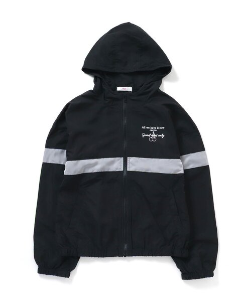 algy(アルジー)の「シアーラインシャカシャカパーカー(パーカー・キッズ・ブラック/アイボリー/サックスブルー・SMALL/X-SMALL/MEDIUM/XX-SMALL)」の1枚目の写真