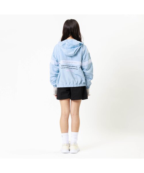 algy(アルジー)の「シアーラインシャカシャカパーカー(パーカー・キッズ・ブラック/アイボリー/サックスブルー・SMALL/X-SMALL/MEDIUM/XX-SMALL)」の5枚目の写真