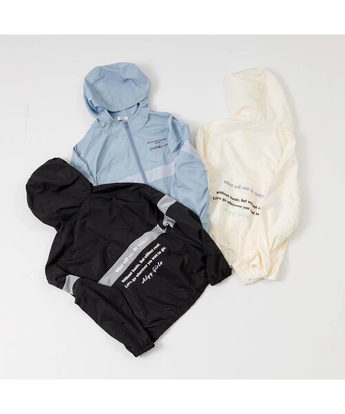 algy(アルジー)の「シアーラインシャカシャカパーカー(パーカー・キッズ・ブラック/アイボリー/サックスブルー・SMALL/X-SMALL/MEDIUM/XX-SMALL)」の6枚目の写真