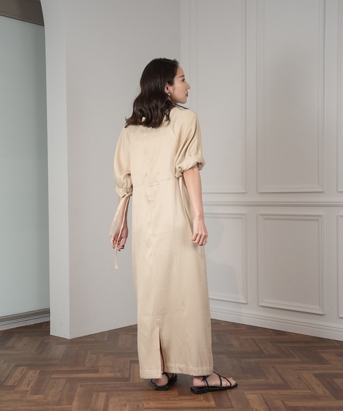 lawgy（ラウジー）の「denim like sleeve arrange op（ワンピース