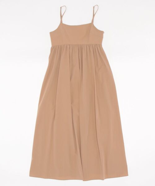 Doux archives（ドゥアルシーヴ）の「ナイロンギャザーフレアキャミワンピース（ワンピース・レディース・ブラック/ブラウン/ベージュ・FREE）」の6枚目の写真