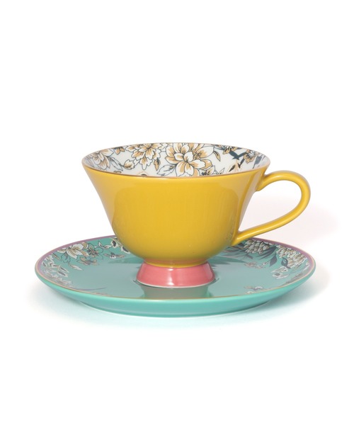 Au Bain Marie カップ＆ソーサー　2客フランス食器イエロー Au Bain Marie カップ＆ソーサー 2客フランス食器イエローの通販