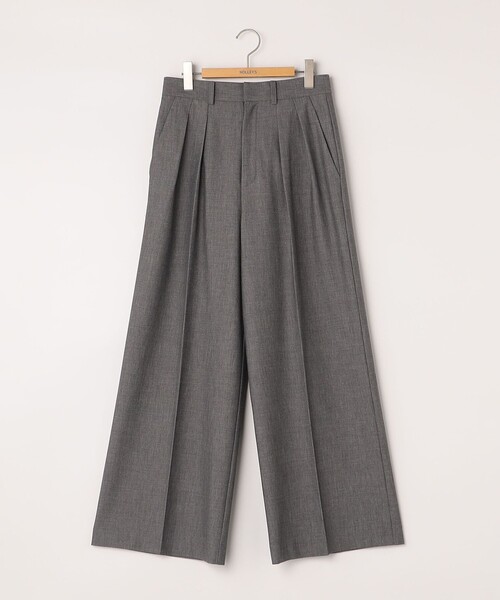 NOLLEY’S（ノーリーズ）の「◇【WEB限定】ウォッシャブルハイスペックギャバジン2タックワイドパンツ（その他パンツ・レディース・ブラック/グレー/ライトグレー・36/38/40）」の7枚目の写真