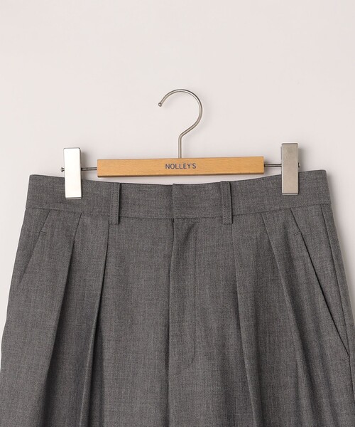 NOLLEY’S（ノーリーズ）の「◇【WEB限定】ウォッシャブルハイスペックギャバジン2タックワイドパンツ（その他パンツ・レディース・ブラック/グレー/ライトグレー・36/38/40）」の9枚目の写真
