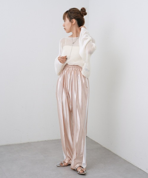 COLONY 2139（コロニートゥーワンスリーナイン）の「ラインサテンパンツ（その他パンツ・レディース・グレー/シャンパン・FREE）」の12枚目の写真