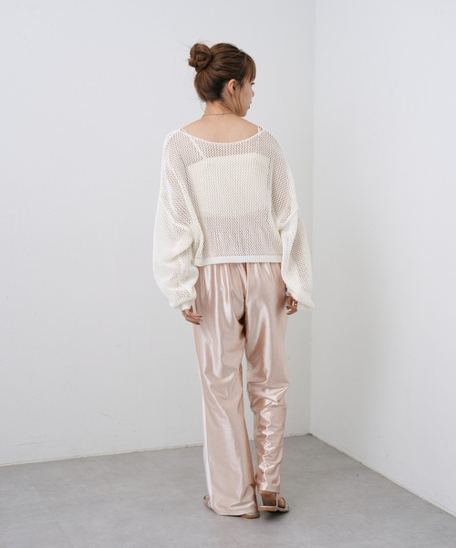 COLONY 2139（コロニートゥーワンスリーナイン）の「ラインサテンパンツ（その他パンツ・レディース・グレー/シャンパン・FREE）」の13枚目の写真