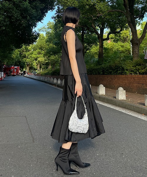 SEN TOKYO（セントーキョー）の「フェミニンにもカジュアルにも。くしゅくしゅハンドバック（ハンドバッグ・レディース・シルバー/ホワイト/ブラック・FREE）」の21枚目の写真