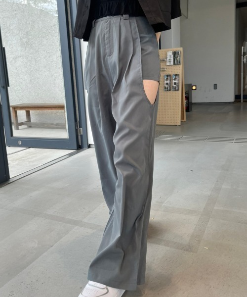 nemne store(ネンネストア)の「【低身長用サイズあり】サイドカッティングパンツ(その他パンツ・レディース・ブラック/グレー・MEDIUM/SMALL)」の8枚目の写真