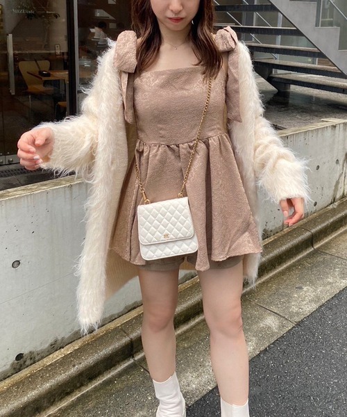 one after another NICE CLAUP（ワンアフターアナザーナイスクラップ）の「コーデュロイアソートビスチェ/セットアップボトムあり（キャミソール・レディース・アイボリー/その他/ブラック/モカ・FREE）」の12枚目の写真