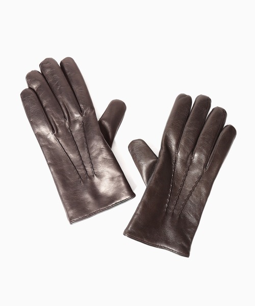 Gloves（グローブス）の「Gloves/グローブス MENS TOUCH LAMBSKIN 手袋 スマホ対応（手袋・メンズ・ブラウン/ブラック・8.5/8）」の15枚目の写真