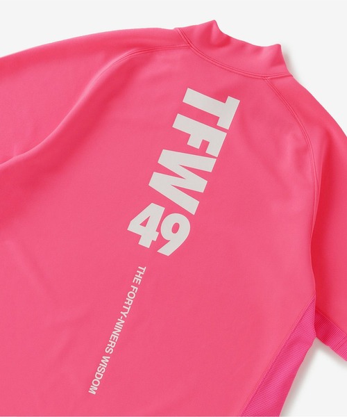 TFW49 MOCK NECK L/S 3 ピンク TFW49】ロングスリーブ ゴルフ モック