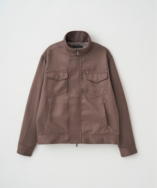 juha YETI BLOUSON ユハ　ファーブルゾン　ジャケット juha（ユハ）の「CAVALRY TWILL STAND BLOUSON（ブルゾン）」 - WEAR