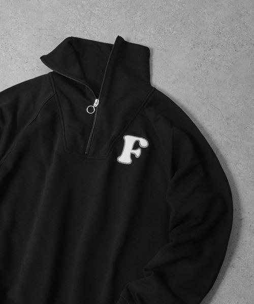 FILA（フィラ）の「【FILA】 レディース ワンポイント ロゴ ハーフジップ スウェット トレーナー（スウェット・レディース・アッシュ/ピーコックグリーン系/ブラック・MEDIUM/LARGE/X-LARGE）」の10枚目の写真