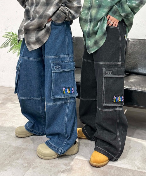 sedacle（セダクル）の「ダブルニーデニムカーゴパンツ（デニムパンツ