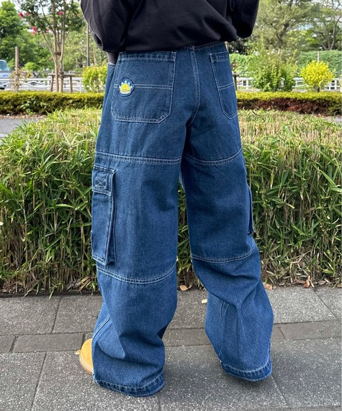 sedacle(セダクル)の「ダブルニーデニムカーゴパンツ(デニムパンツ・メンズ・ブラック/インディゴブルー・MEDIUM/LARGE)」の18枚目の写真