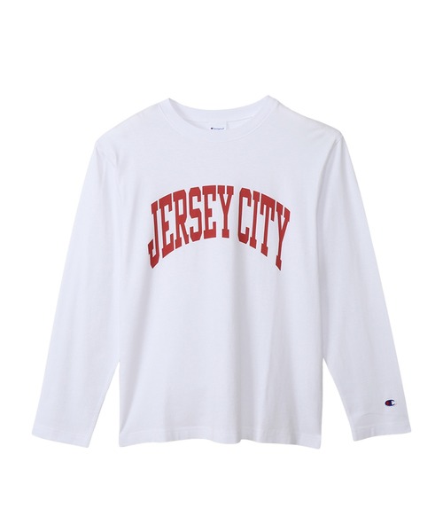 Champion(チャンピオン)の「【Champion/チャンピオン】メンズ ベーシック ロングスリーブTシャツ(Tシャツ/カットソー・メンズ・ネイビー/グリーン系その他/グレー系その他2/ベージュ系その他3/ブラック系その他/ホワイト×レッド/ホワイト×ブルー/グレー系その他7・X-LARGE/MEDIUM/LARGE/SMALL)」の2枚目の写真