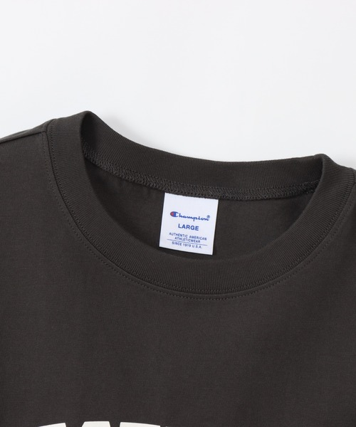 Champion(チャンピオン)の「【Champion/チャンピオン】メンズ ベーシック ロングスリーブTシャツ(Tシャツ/カットソー・メンズ・ネイビー/グリーン系その他/グレー系その他2/ベージュ系その他3/ブラック系その他/ホワイト×レッド/ホワイト×ブルー/グレー系その他7・X-LARGE/MEDIUM/LARGE/SMALL)」の17枚目の写真