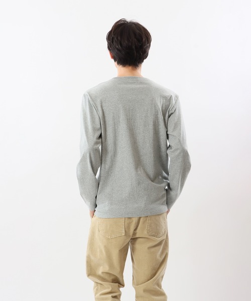 Champion(チャンピオン)の「【Champion/チャンピオン】メンズ ベーシック ロングスリーブTシャツ(Tシャツ/カットソー・メンズ・ネイビー/グリーン系その他/グレー系その他2/ベージュ系その他3/ブラック系その他/ホワイト×レッド/ホワイト×ブルー/グレー系その他7・X-LARGE/MEDIUM/LARGE/SMALL)」の22枚目の写真