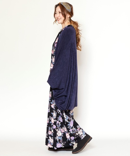 チャイハネ（チャイハネ）の「【チャイハネ】アワセルニットカーディガン（カーディガン/ボレロ・レディース・ピンク/ネイビー/マスタード/ターコイズブルー/グリーン/ベージュ・FREE）」の11枚目の写真