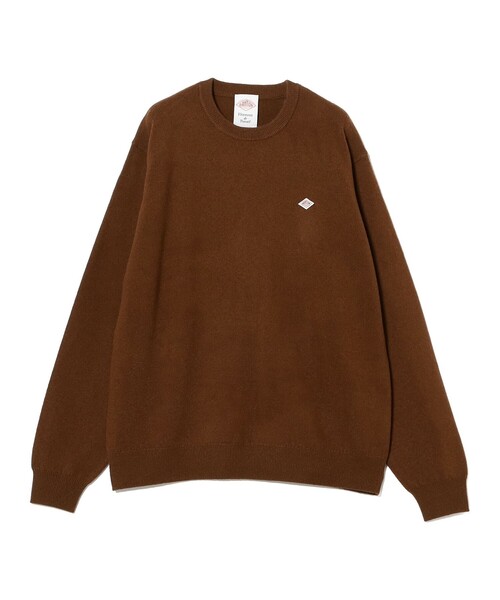 DANTON（ダントン）の「DANTON / Lambswool Crew Neck Knit（ニット/セーター・メンズ・ベージュ/ダークグリーン/オフホワイト/ライトブルー/オレンジ/ブラウン系その他4・40/42/38/44）」の10枚目の写真