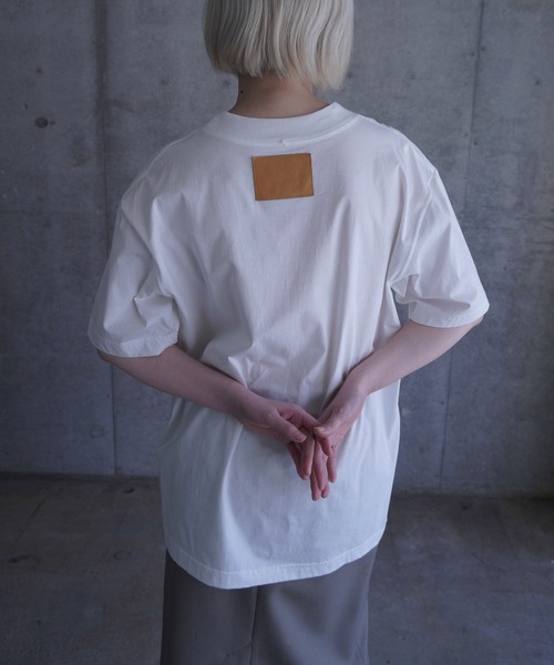G.V.G.V.(ジーヴィージーヴィー)の「H/S TEE(Tシャツ/カットソー・レディース・グレイッシュベージュ/ブラック/ブラウン/ピンク/ホワイト・ONE SIZE)」の1枚目の写真