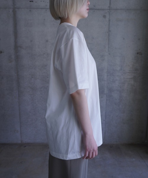G.V.G.V.(ジーヴィージーヴィー)の「H/S TEE(Tシャツ/カットソー・レディース・グレイッシュベージュ/ブラック/ブラウン/ピンク/ホワイト・ONE SIZE)」の18枚目の写真