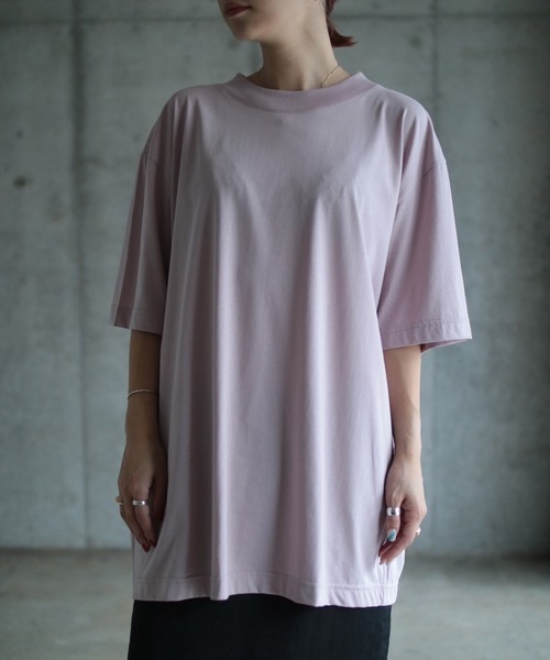 G.V.G.V.(ジーヴィージーヴィー)の「H/S TEE(Tシャツ/カットソー・レディース・グレイッシュベージュ/ブラック/ブラウン/ピンク/ホワイト・ONE SIZE)」の6枚目の写真