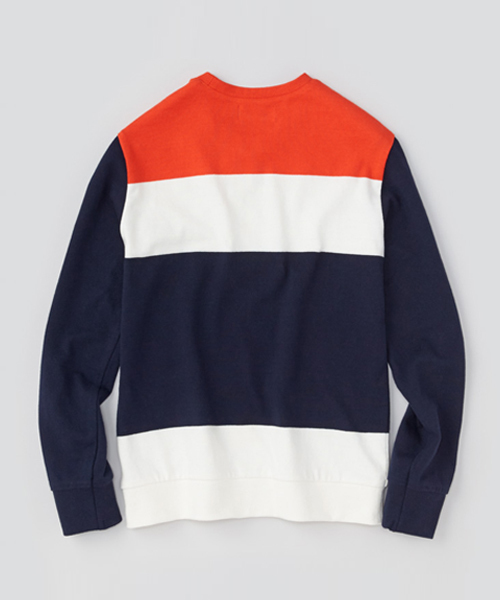 BEAMS T（ビームスティー）の「ALOYE×G.F.G.S. / ロングスリーブ コットンニットセーター（Tシャツ/カットソー・メンズ・グリーン/ホワイト×ネイビー/レッド/ブラック×グリーン/ブラック×ホワイト/ホワイト×ブラック・LARGE/X-LARGE/MEDIUM/SMALL）」の11枚目の写真