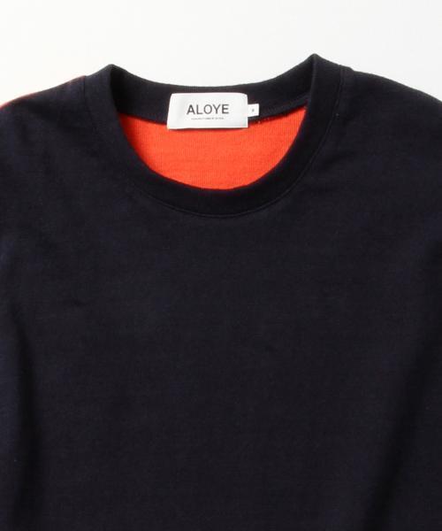 BEAMS T（ビームスティー）の「ALOYE×G.F.G.S. / ロングスリーブ コットンニットセーター（Tシャツ/カットソー・メンズ・グリーン/ホワイト×ネイビー/レッド/ブラック×グリーン/ブラック×ホワイト/ホワイト×ブラック・LARGE/X-LARGE/MEDIUM/SMALL）」の22枚目の写真