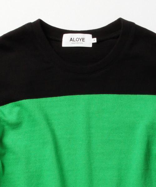 BEAMS T（ビームスティー）の「ALOYE×G.F.G.S. / ロングスリーブ コットンニットセーター（Tシャツ/カットソー・メンズ・グリーン/ホワイト×ネイビー/レッド/ブラック×グリーン/ブラック×ホワイト/ホワイト×ブラック・LARGE/X-LARGE/MEDIUM/SMALL）」の15枚目の写真