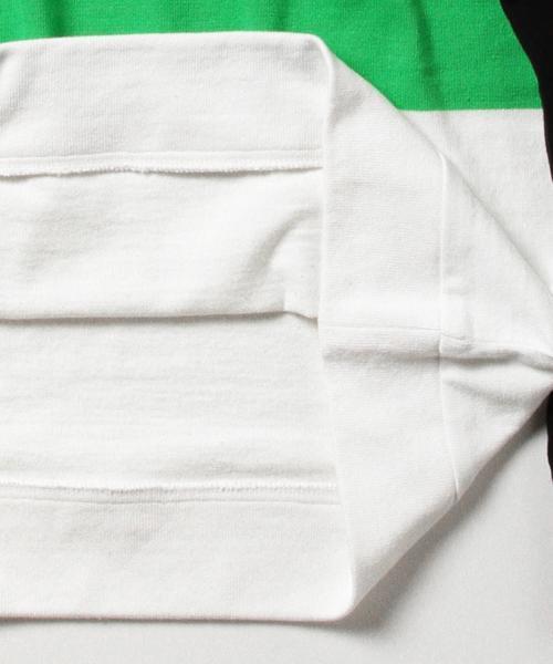 BEAMS T（ビームスティー）の「ALOYE×G.F.G.S. / ロングスリーブ コットンニットセーター（Tシャツ/カットソー・メンズ・グリーン/ホワイト×ネイビー/レッド/ブラック×グリーン/ブラック×ホワイト/ホワイト×ブラック・LARGE/X-LARGE/MEDIUM/SMALL）」の17枚目の写真