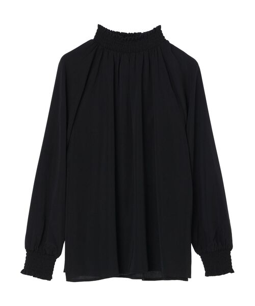 earth music&ecology(アースミュージックアンドエコロジー)の「シャーリングブラウス(シャツ/ブラウス・レディース・ピンク/ドット/アイボリー/ブラック・FREE)」の7枚目の写真