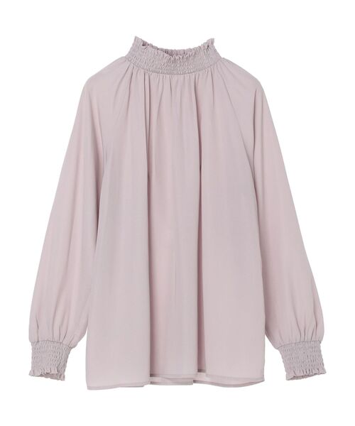 earth music&ecology(アースミュージックアンドエコロジー)の「シャーリングブラウス(シャツ/ブラウス・レディース・ピンク/ドット/アイボリー/ブラック・FREE)」の6枚目の写真