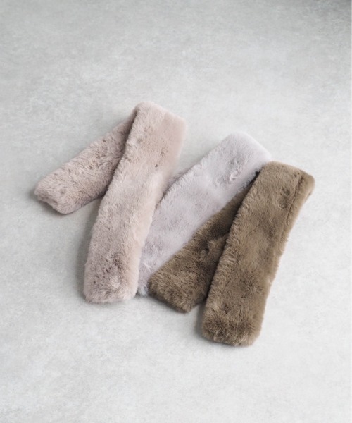 cepo（セポ）の「フェイクファーミニティペット（マフラー・レディース・ライトベージュ/モカ/ライトグレー・FREE）」の13枚目の写真