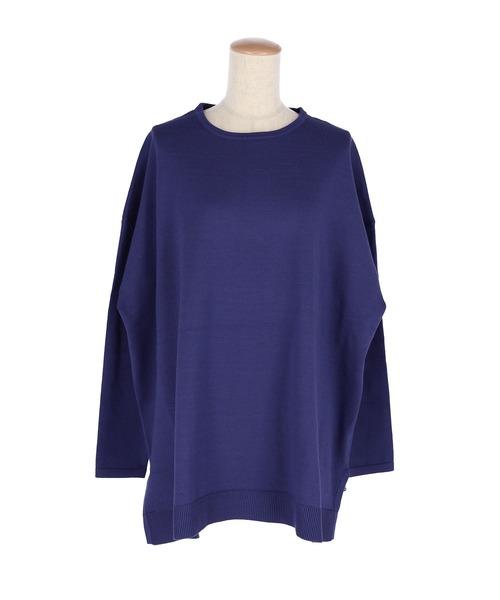 coca（coca）（コカ）の「【WEB限定セール】クルーネック テールカットニットチュニック（ニット/セーター・レディース・ブラック/ベージュ/グレー/レッド/アイボリー/ライトグレー/チャコール/ライトブルー/ブルー/オートミール/イエロー・M/L/S）」の13枚目の写真