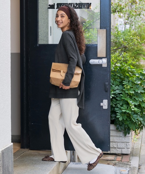 Coco様グレーニット CIAOPANIC TYPY（チャオパニックティピー）の「【KIDS】袖フリルニット