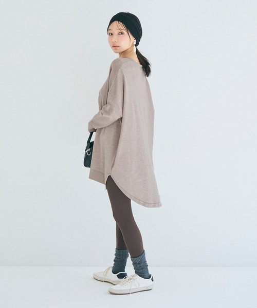 coca（coca）（コカ）の「【WEB限定セール】クルーネック テールカットニットチュニック（ニット/セーター・レディース・ブラック/ベージュ/グレー/レッド/アイボリー/ライトグレー/チャコール/ライトブルー/ブルー/オートミール/イエロー・M/L/S）」の18枚目の写真